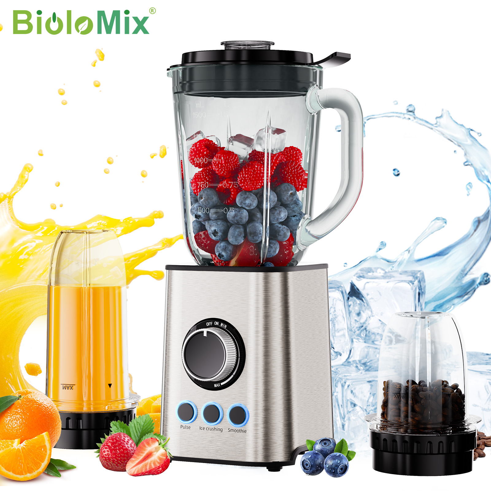 Dry Food Baby - BioloMix 3 in 1 Smoothie Blender
