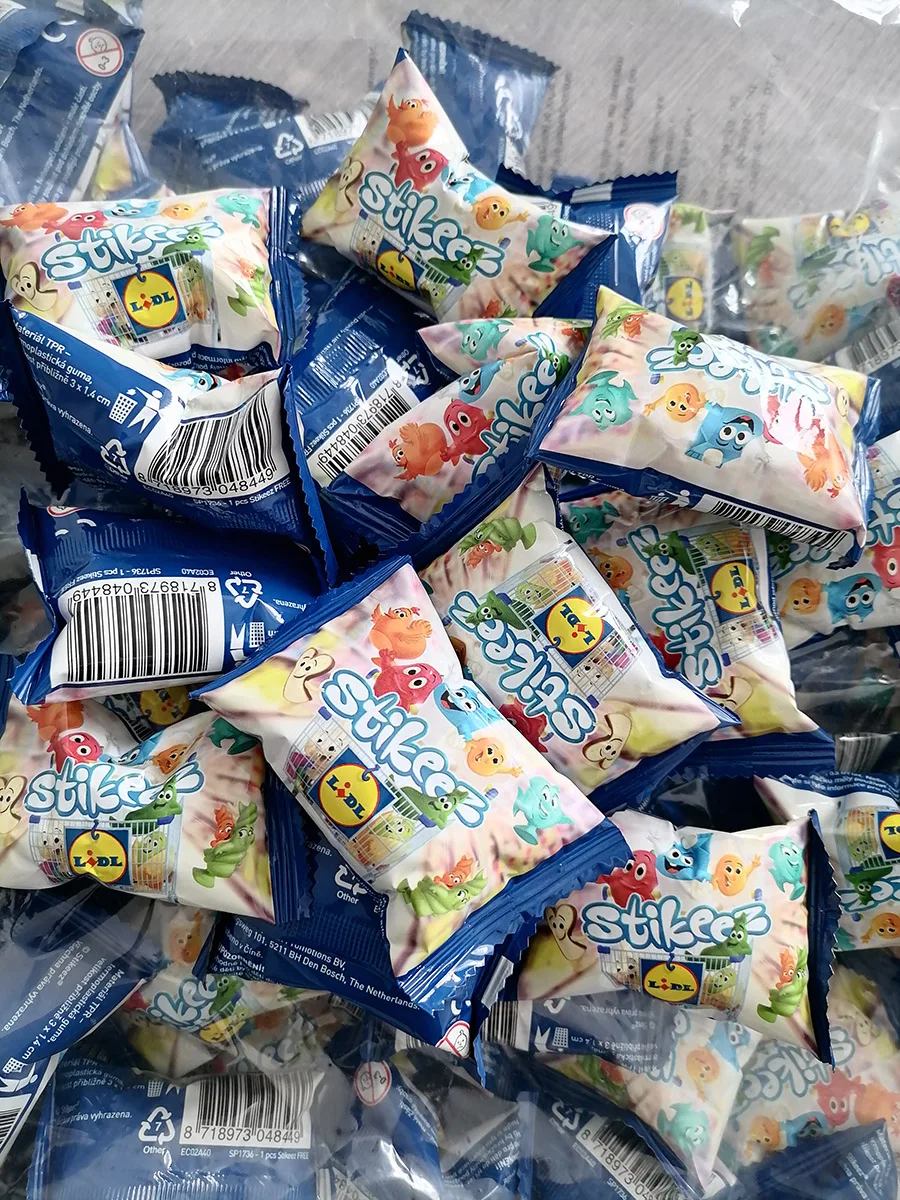 Baby Food Vegetables - Cute Coles Stikeez Lidl Figures Mini
