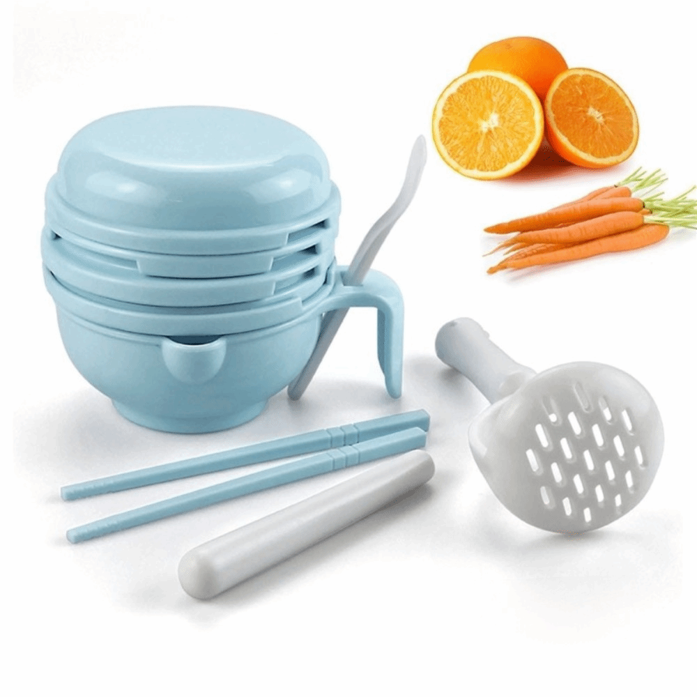 Baby Food Vegetables - Solid color Baby Food Grinding Bowl