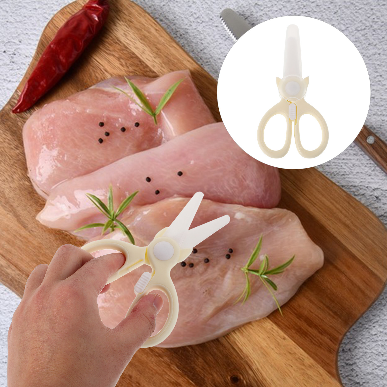 Ceramic Food Cutter Scissors f - Baby Food Vegetables reseña y precio