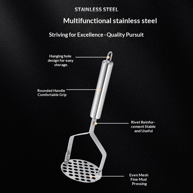 Stainless Steel Potato Masher  - Baby Food Vegetables reseña y precio