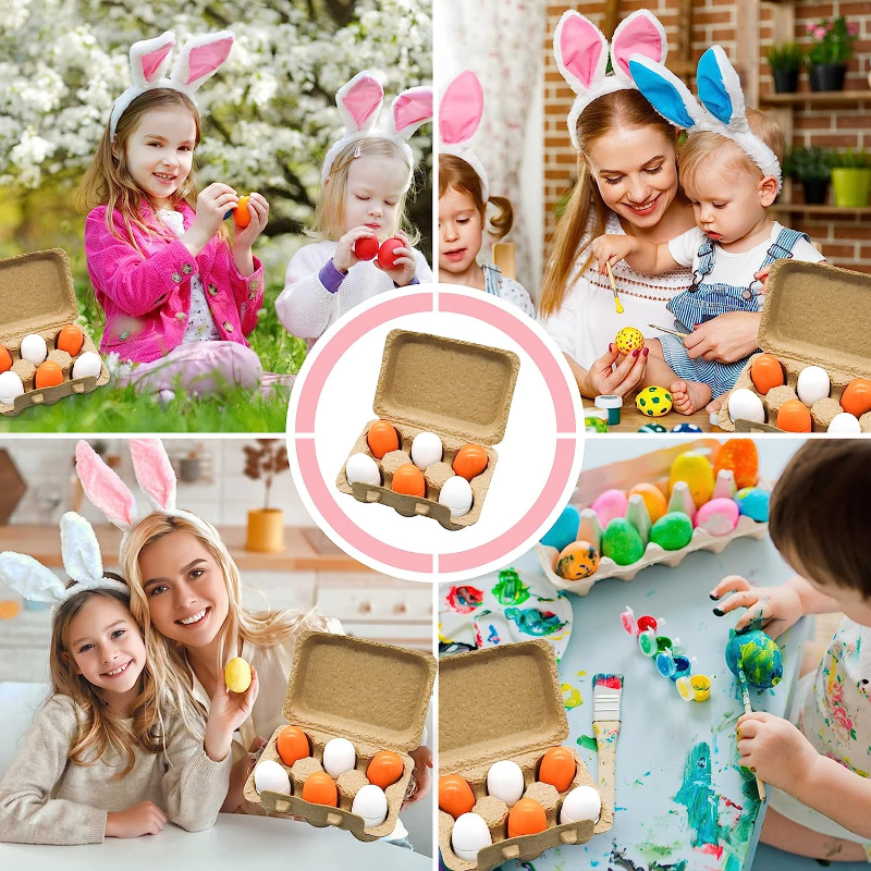 6pcs Wooden Eggs Toy Egg Kitch - Baby Food Quantity reseña y precio