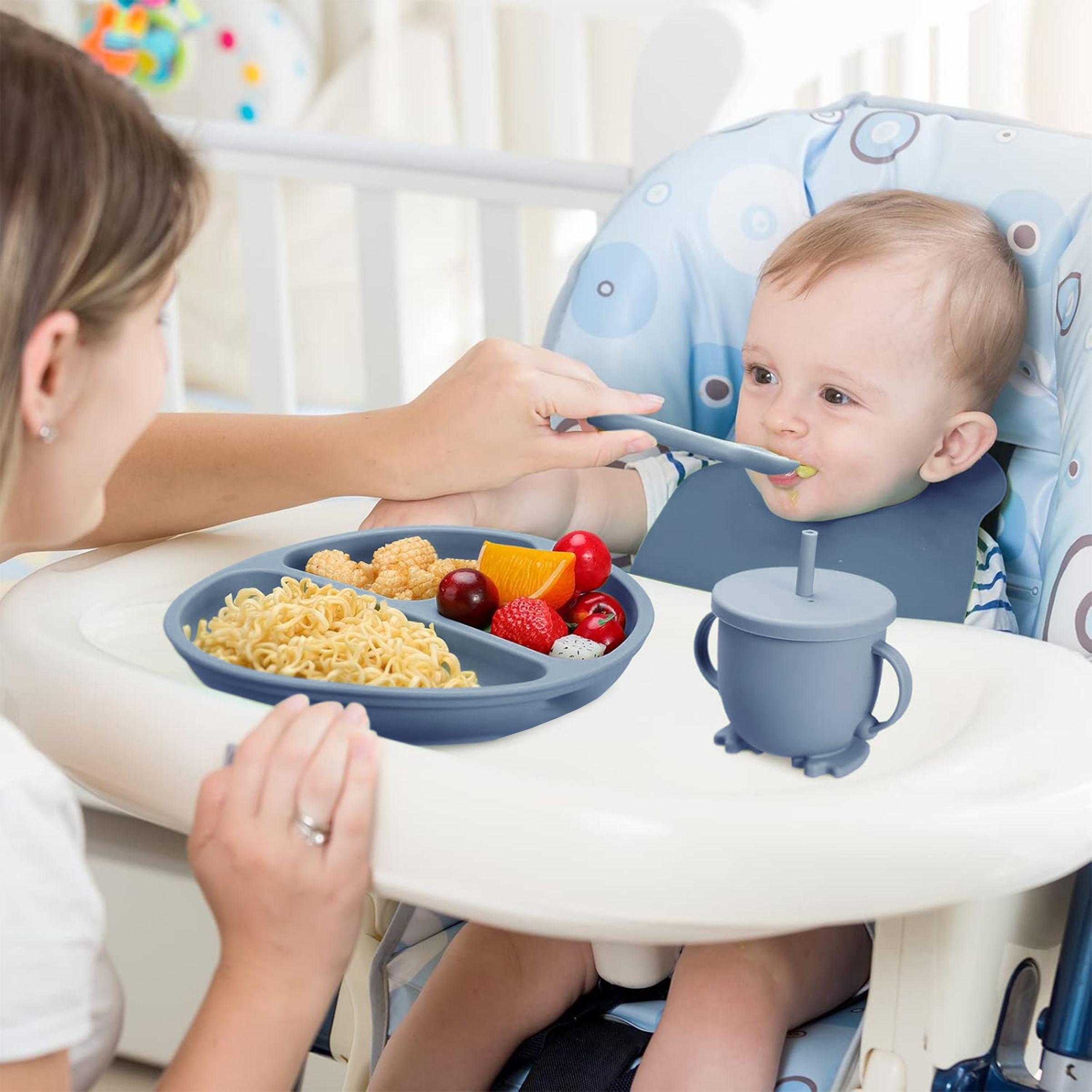 Children's Silicone Tableware  - Baby Food Knife Set reseña y precio