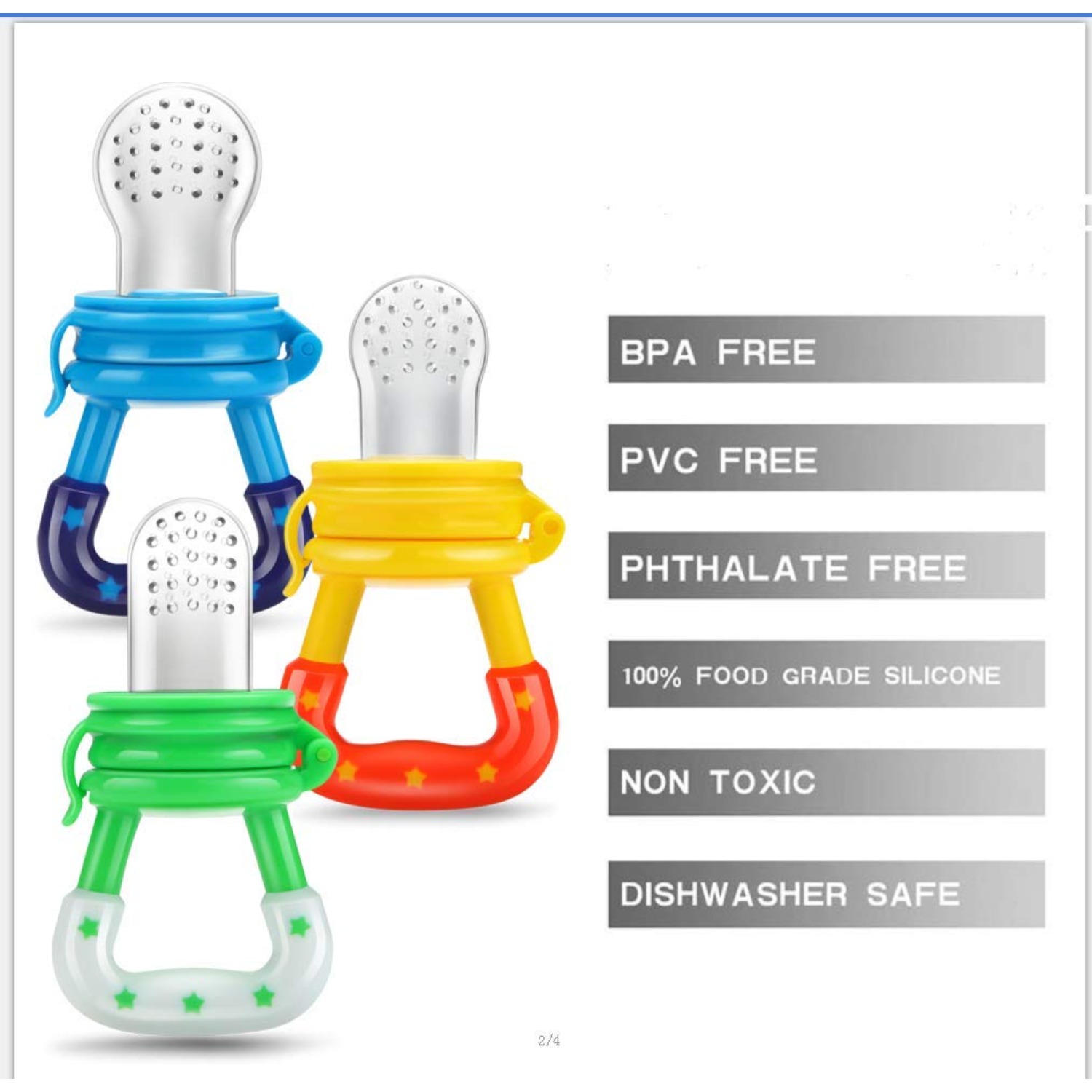 Baby Fruit Food Feeder/pacifie - Baby Food Product reseña y precio