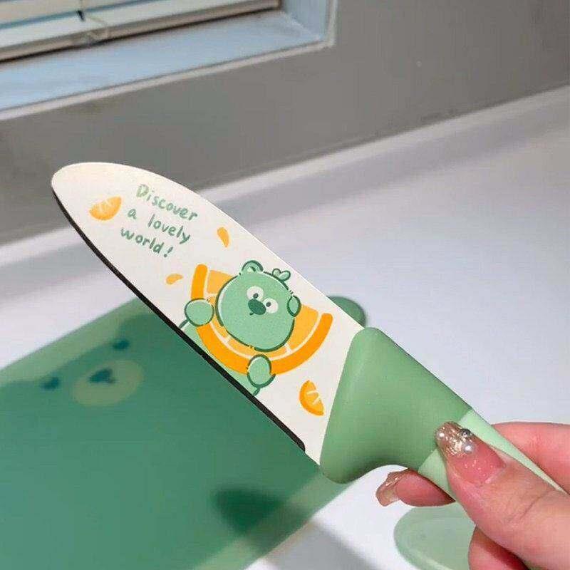 Food Grade Anti-Mold Cutting B - Baby Food Knife Set reseña y precio