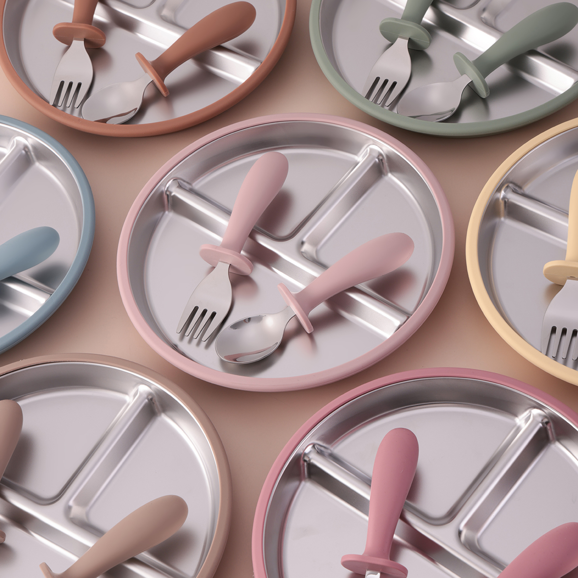 3PCS Silicone Stainless Steel  - Baby Food Table reseña y precio