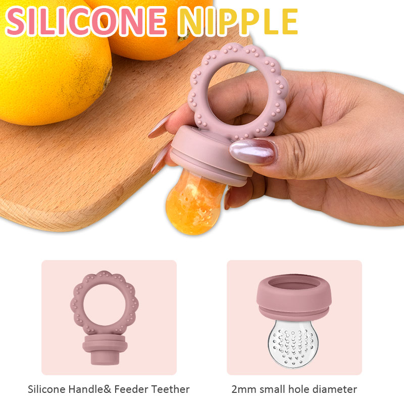 Silicone Baby Fruit Feeder & M - Baby Food Pouches 1 Year Old reseña y precio