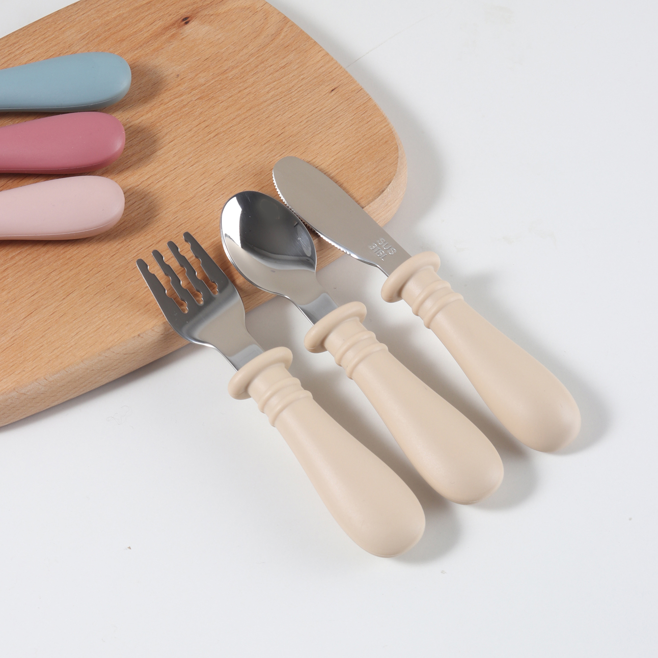 Custom Silicone Spoon & Fork k - Baby Food Knife Set reseña y precio