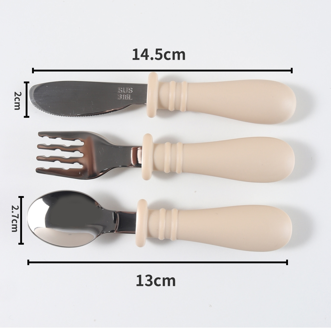 Custom Silicone Spoon & Fork k - Baby Food Knife Set reseña y precio