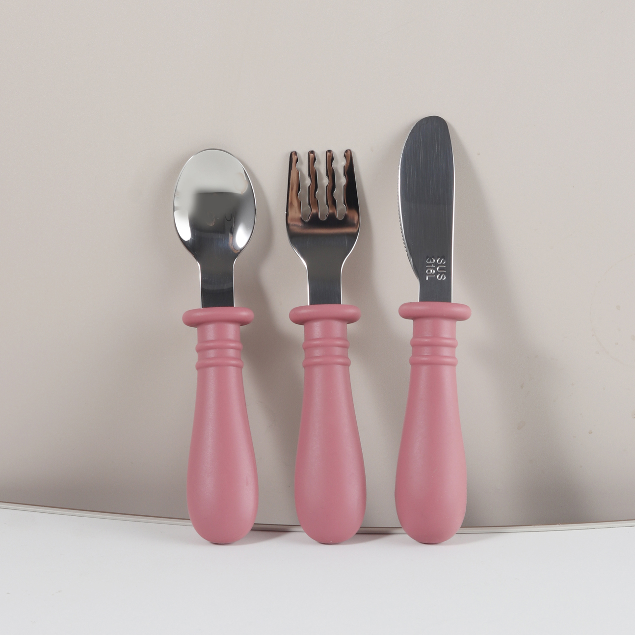 Custom Silicone Spoon & Fork k - Baby Food Knife Set reseña y precio