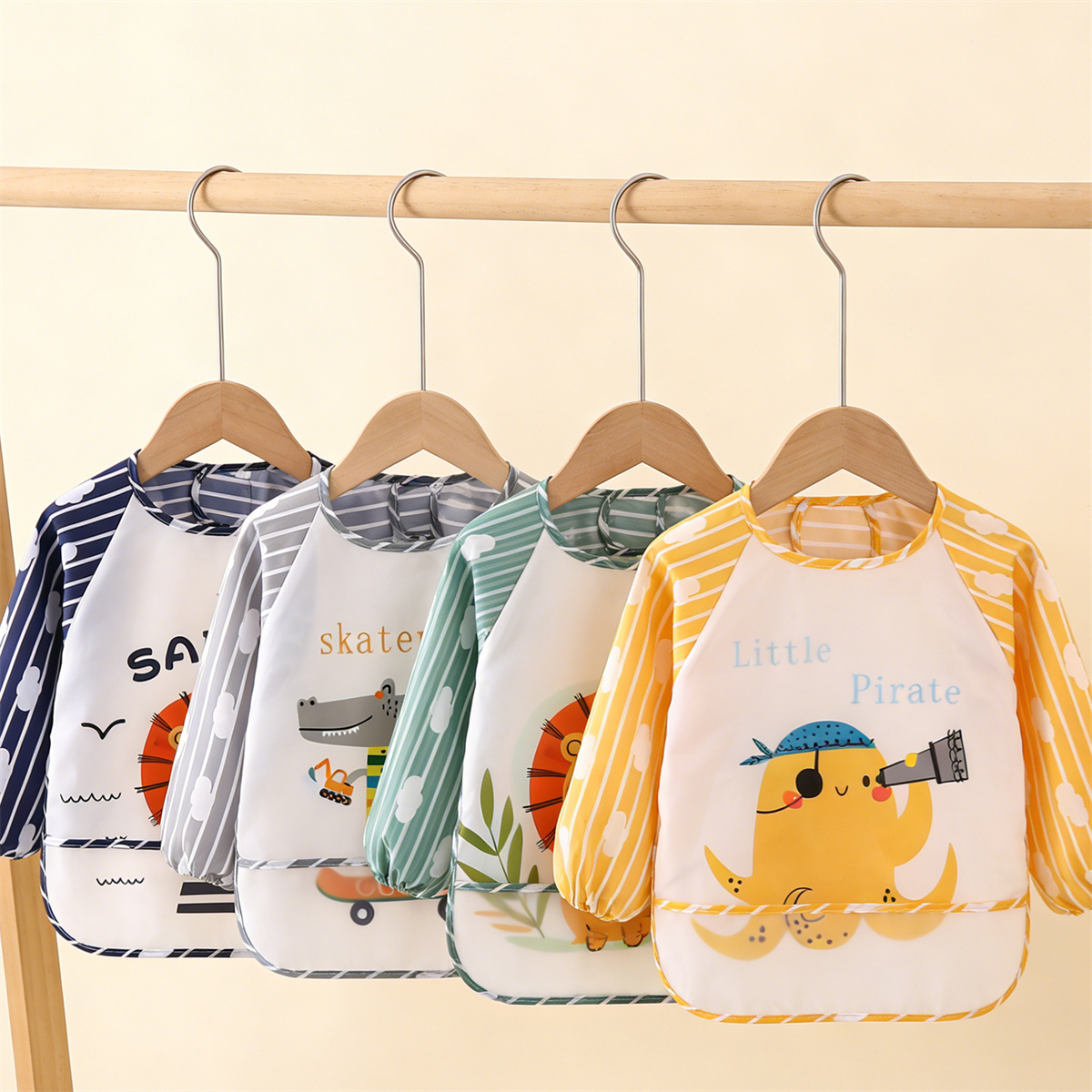 2pcs Waterproof Full Sleeve Ba - Baby Food Quantity reseña y precio