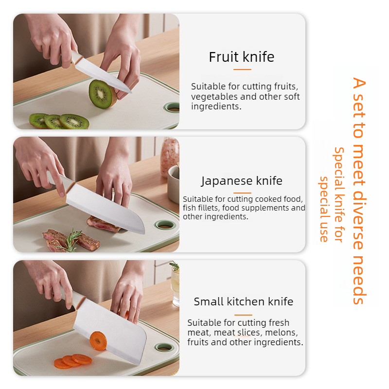3-PCS Kitchen Knife Sets Stain - Baby Food Knife Set reseña y precio