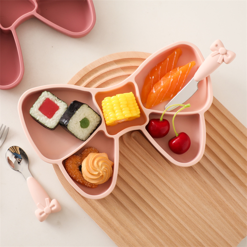 Baby Silicone Dining Plate Bow - Baby Food Table reseña y precio