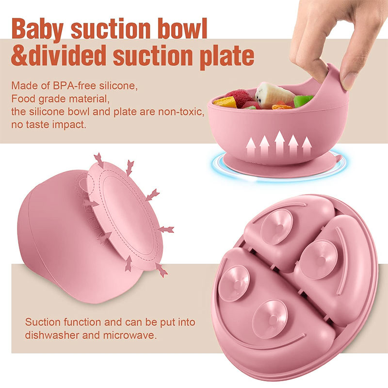 Children's silicone tableware  - Baby Food Quantity reseña y precio