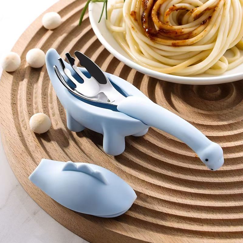 Dinosaur Baby Feeding Tablewar - Baby Food Knife Set reseña y precio