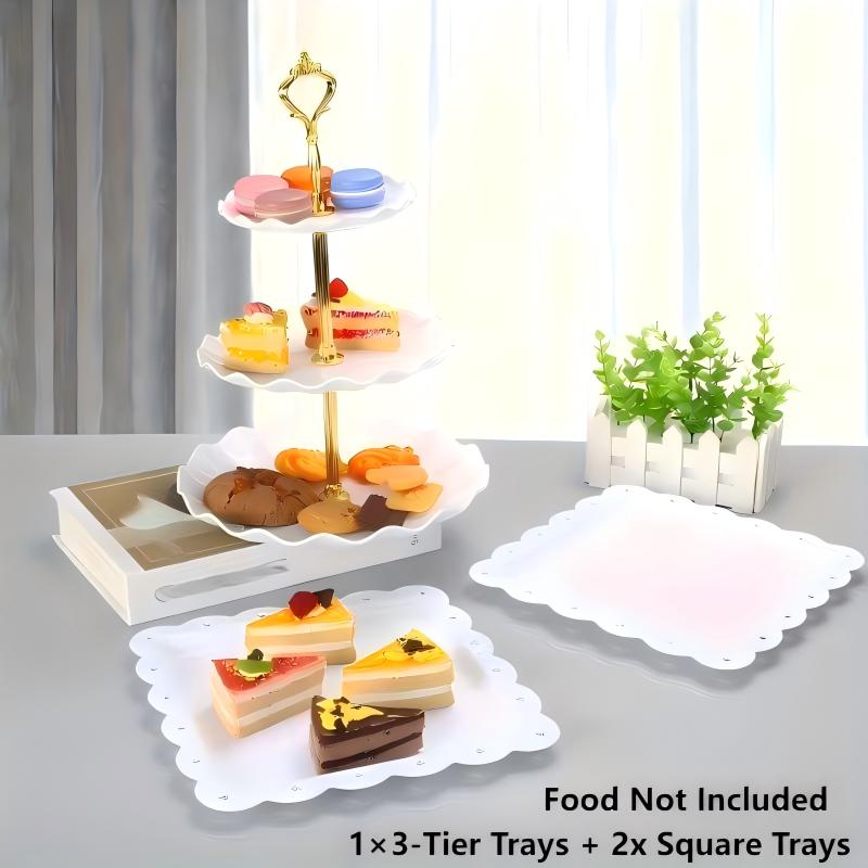 1/3/4/5PCS Decorative Food Tra - Baby Food Quantity reseña y precio
