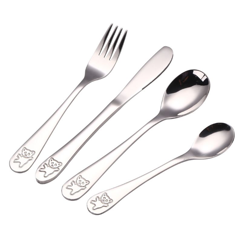 4 Pcs/set Baby Teaspoon Spoon  - Baby Food Knife Set reseña y precio