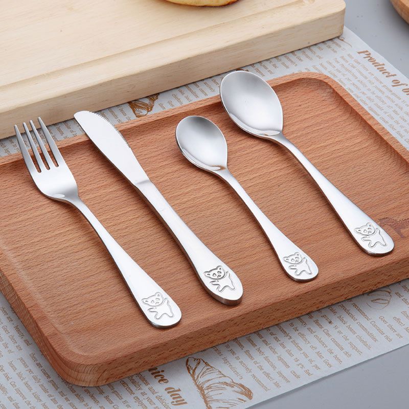 4 Pcs/set Baby Teaspoon Spoon  - Baby Food Knife Set reseña y precio
