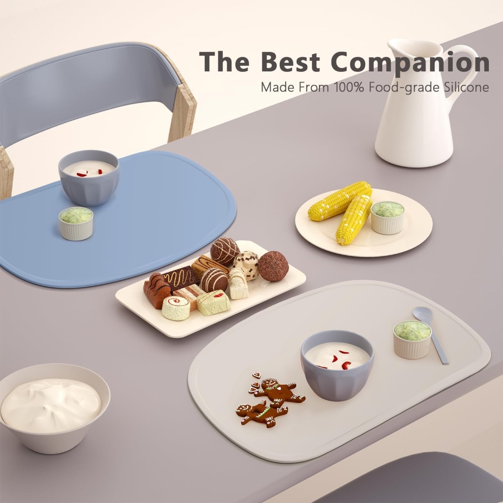 Set of 3 Silicone Placemats wi - Baby Food Table reseña y precio