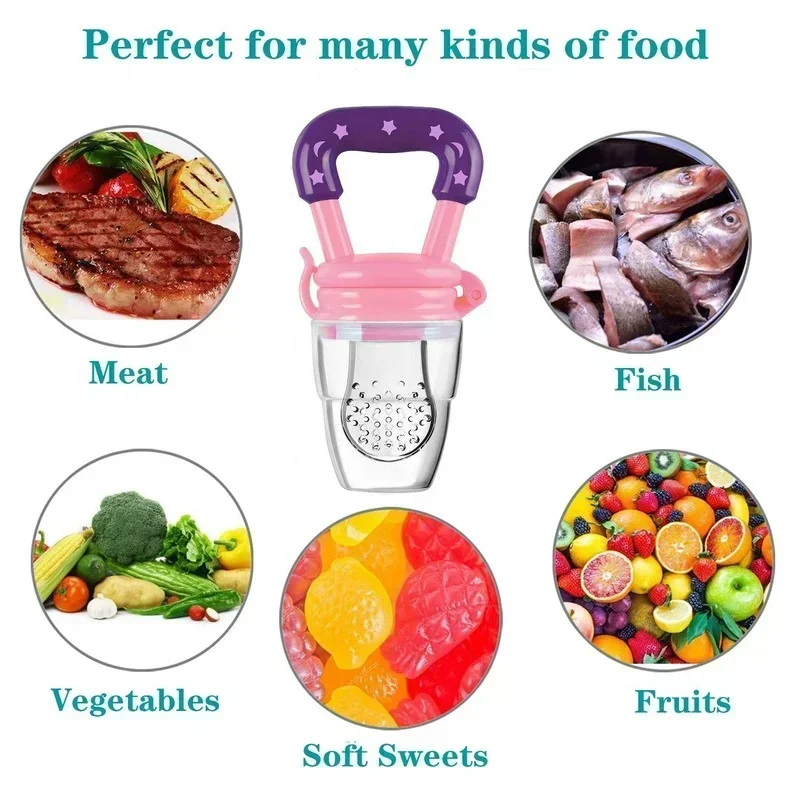 Baby Fruit Feeder Pacifier Tee - Baby Food Pouches 1 Year Old reseña y precio