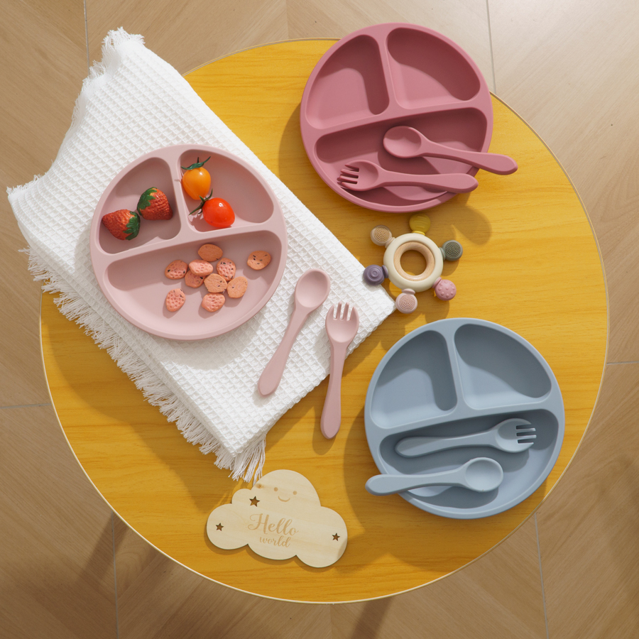 3PCS Children's Tableware Set  - Baby Food Quantity reseña y precio