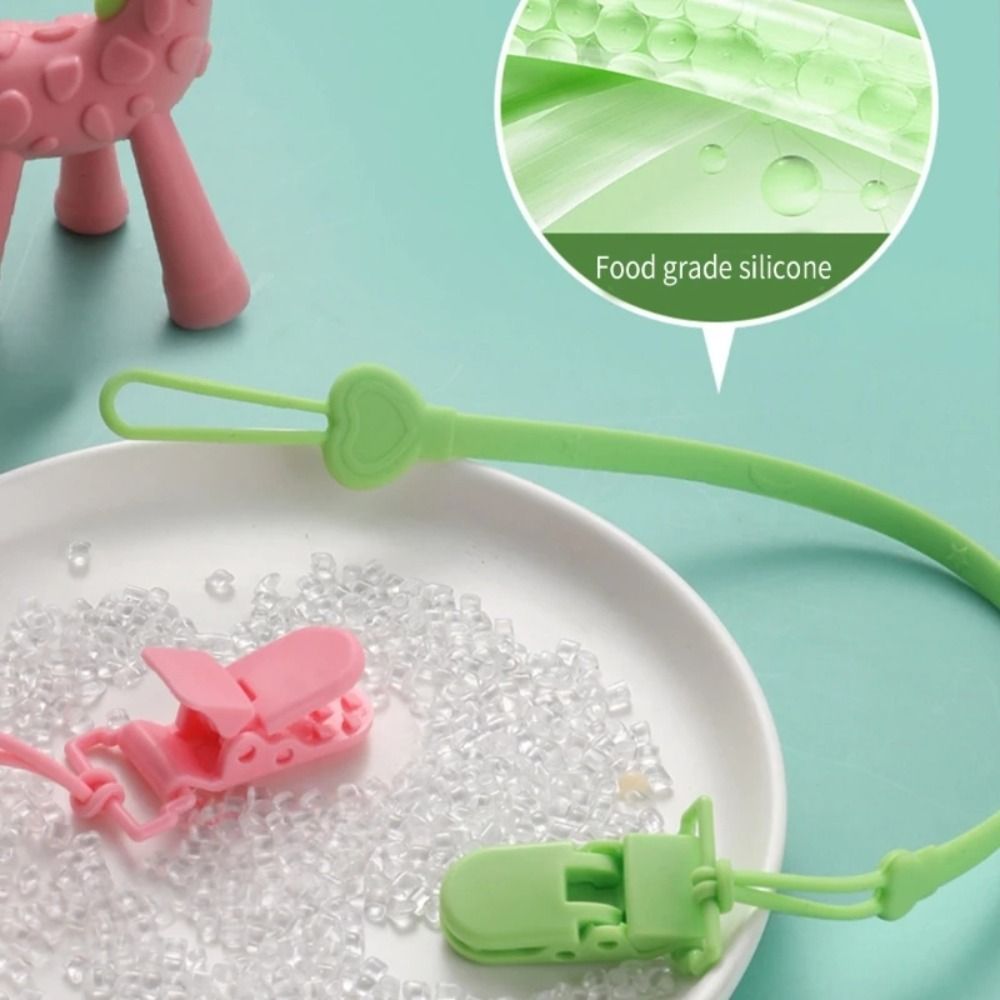 Silicone Pacifier Holder Clip  - Baby Food Product reseña y precio