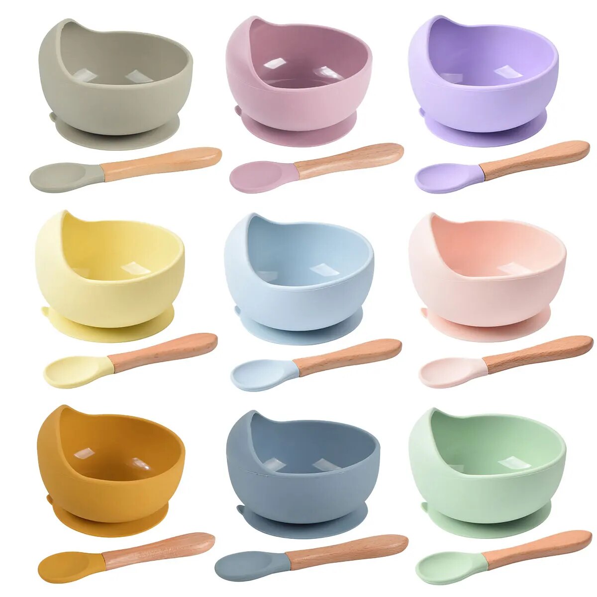 2PCS Silicone Baby Feeding Bow - Baby Food Table reseña y precio