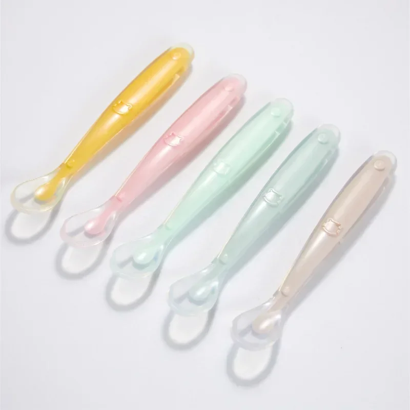 Soft Silicone Baby Spoon Toddl - Baby Food Quantity reseña y precio