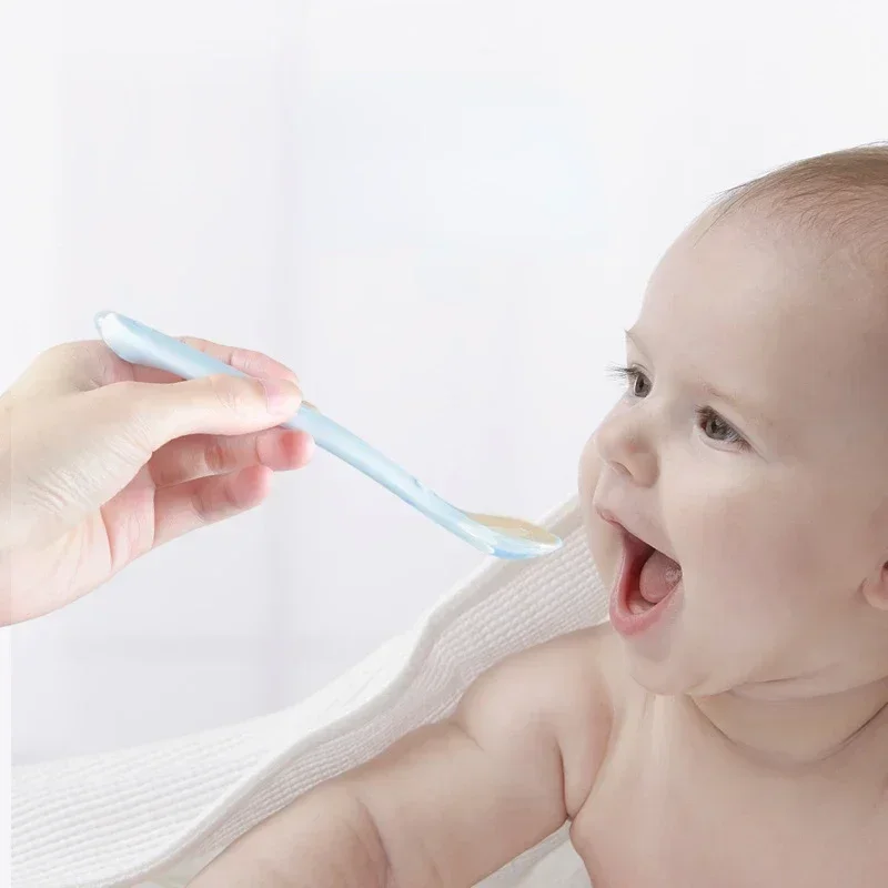 Soft Silicone Baby Spoon Toddl - Baby Food Quantity reseña y precio