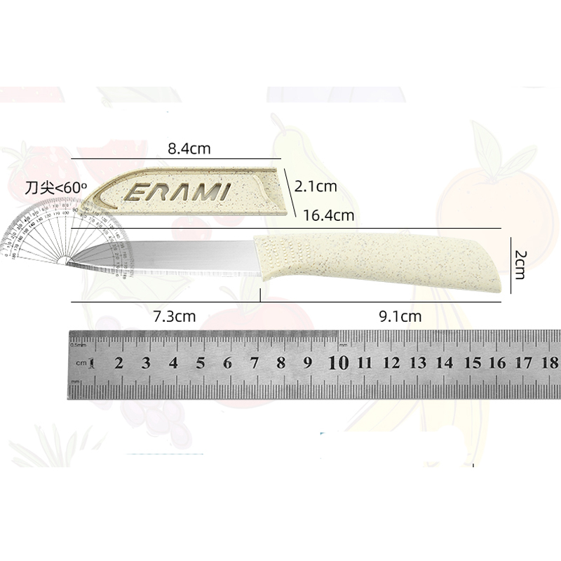 Wheat straw cutting board four - Baby Food Knife Set reseña y precio
