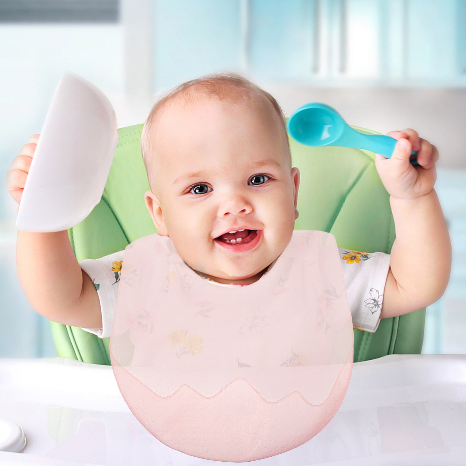 Silicone Baby Bib for Feeding  - Dry Food Baby reseña y precio