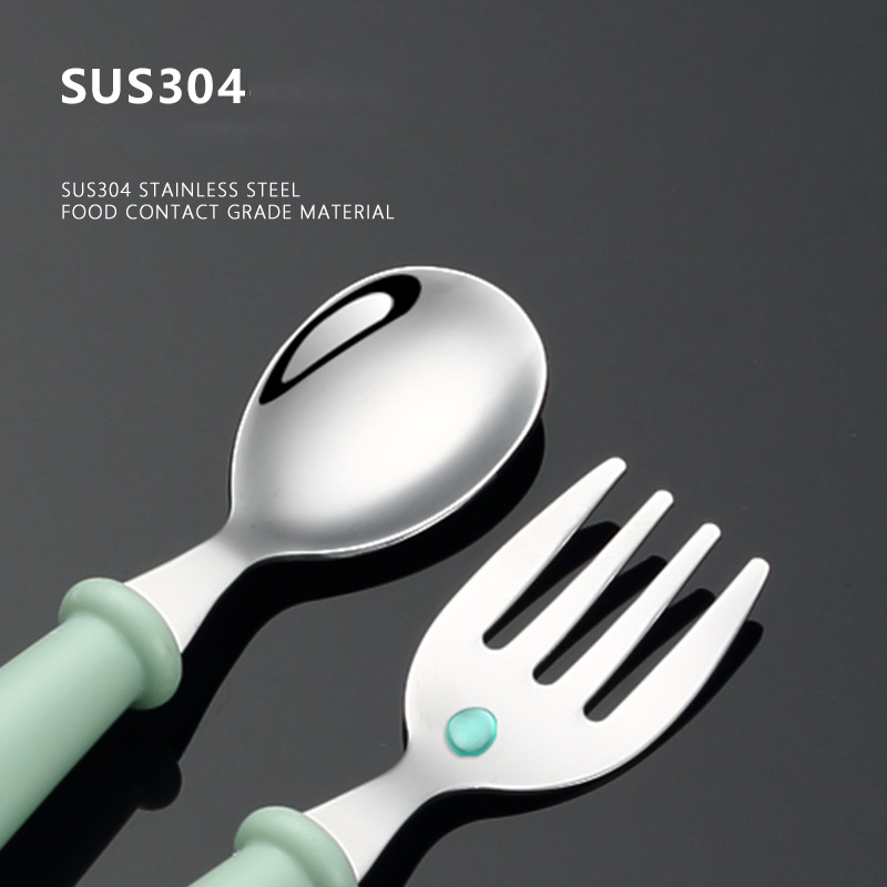 Toddler Training Feeding Spoon - Baby Food Knife Set reseña y precio
