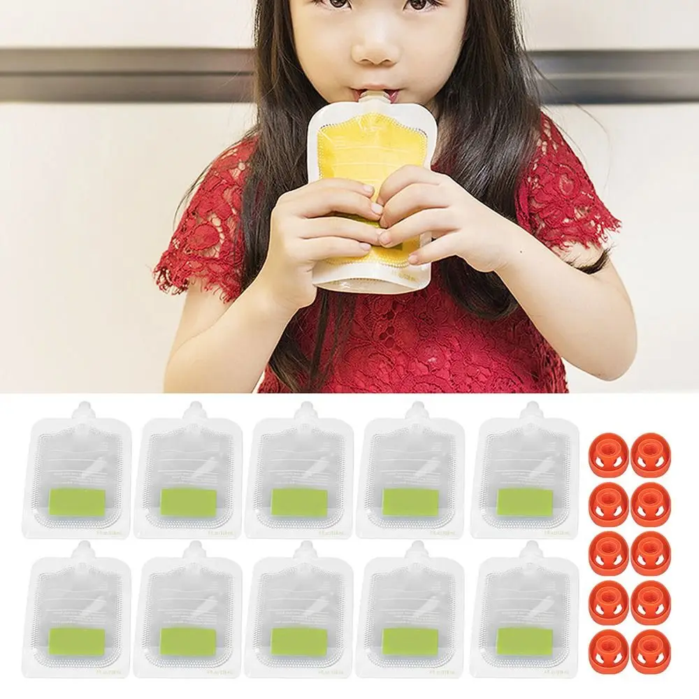 10Pcs Reusable Complementary F - Baby Food Pouches 1 Year Old reseña y precio