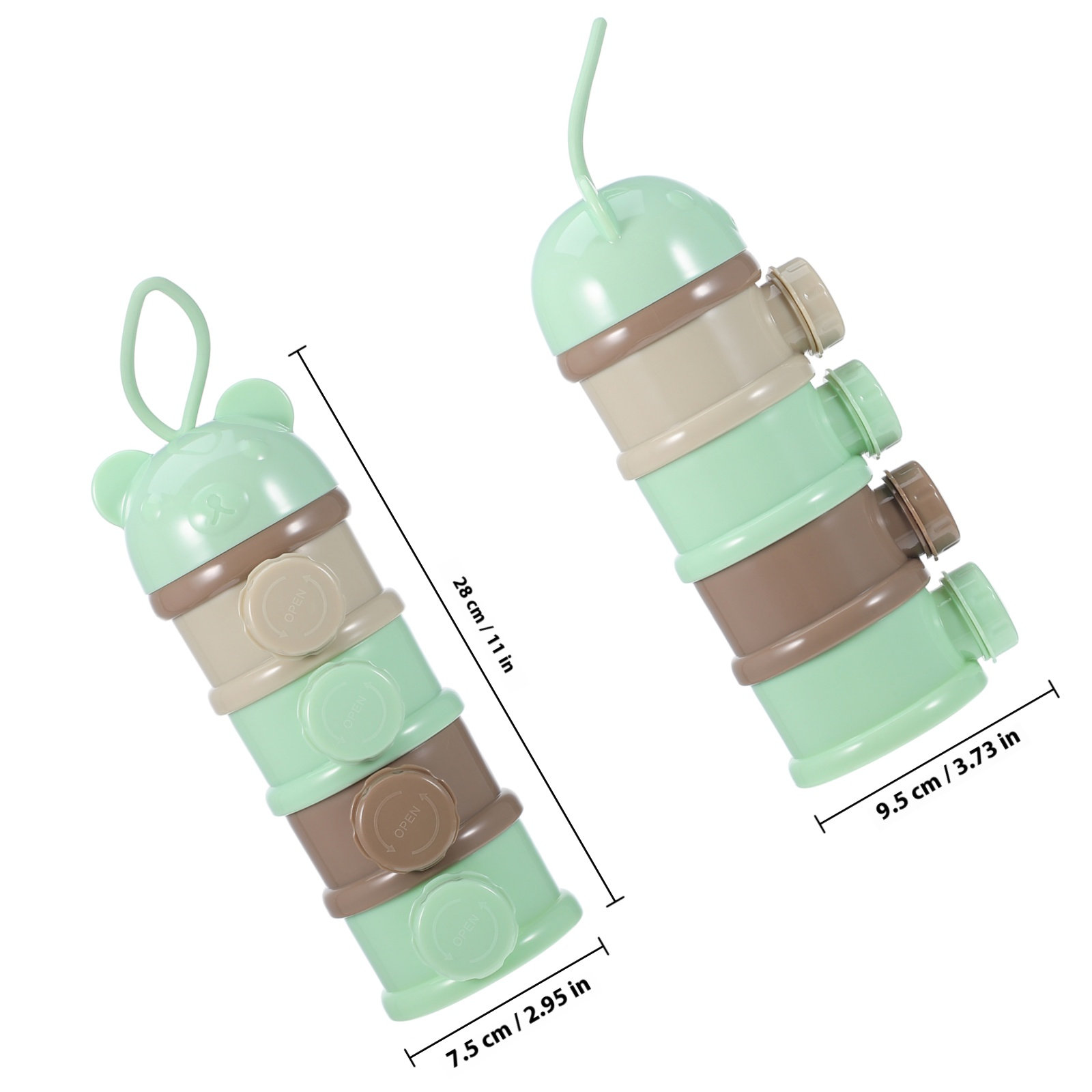 4-Layer Portable Baby Milk Pow - Baby Food For Travelling reseña y precio
