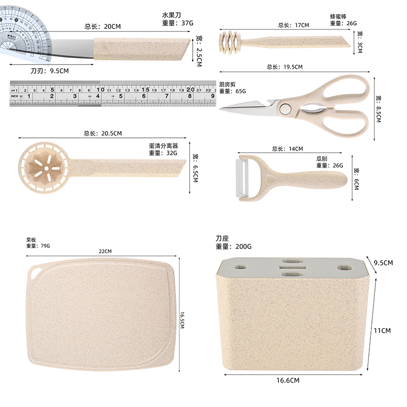 Kitchen Knife And Fruit Cuttin - Baby Food Knife Set reseña y precio